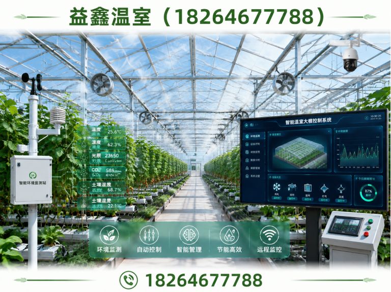 诸城市智能温室大棚展示图